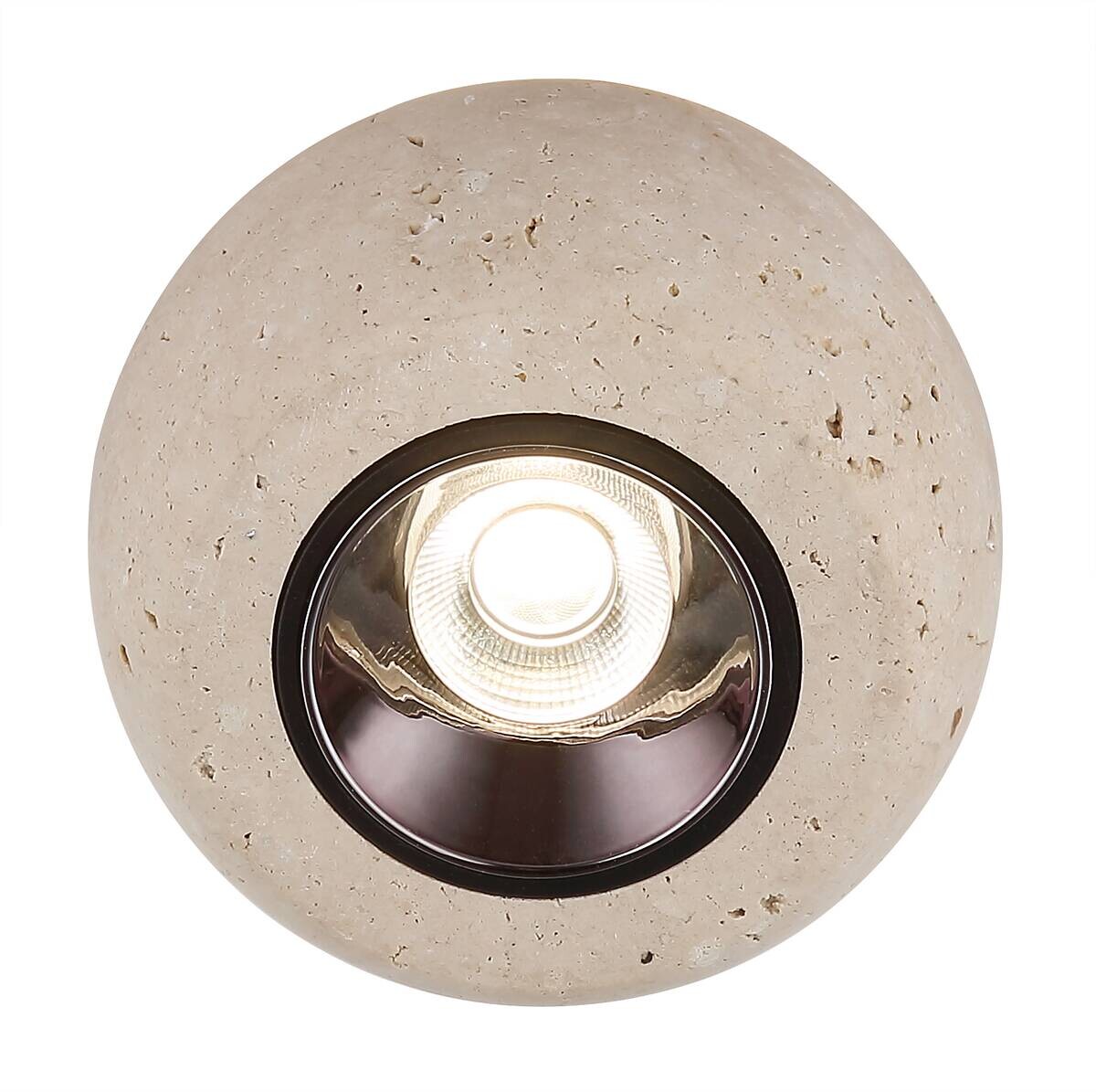GLOBO LED-Pendelleuchte EVARA sand Metall H/D: ca. 150x37 cm 1 Brennstellen