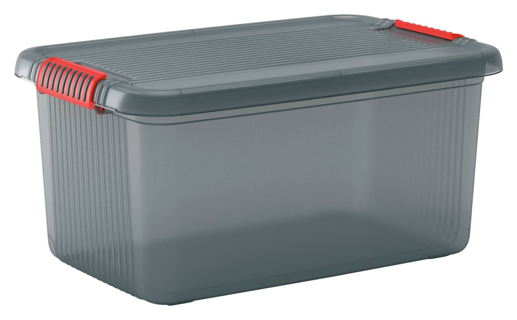 KIS Aufbewahrungsbox K Latch transparent grau B/H/L: ca. 39x28x59 cm