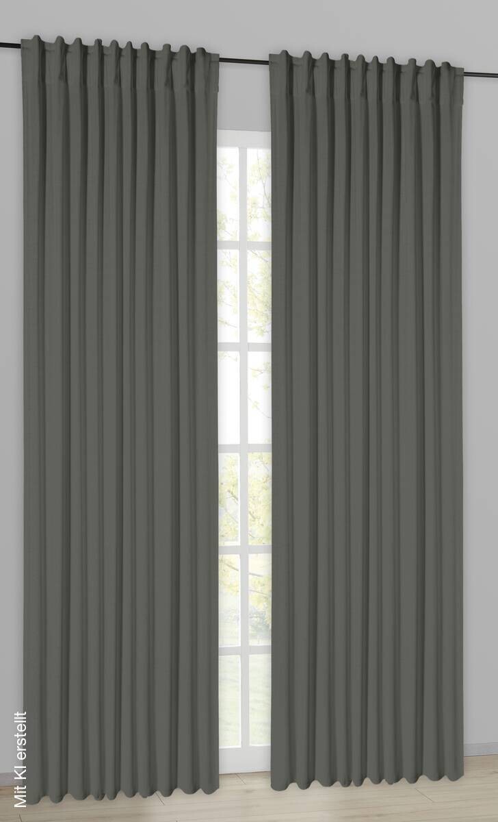 Verdunklungsvorhang New Darkness anthrazit B/L: ca. 270x245 cm