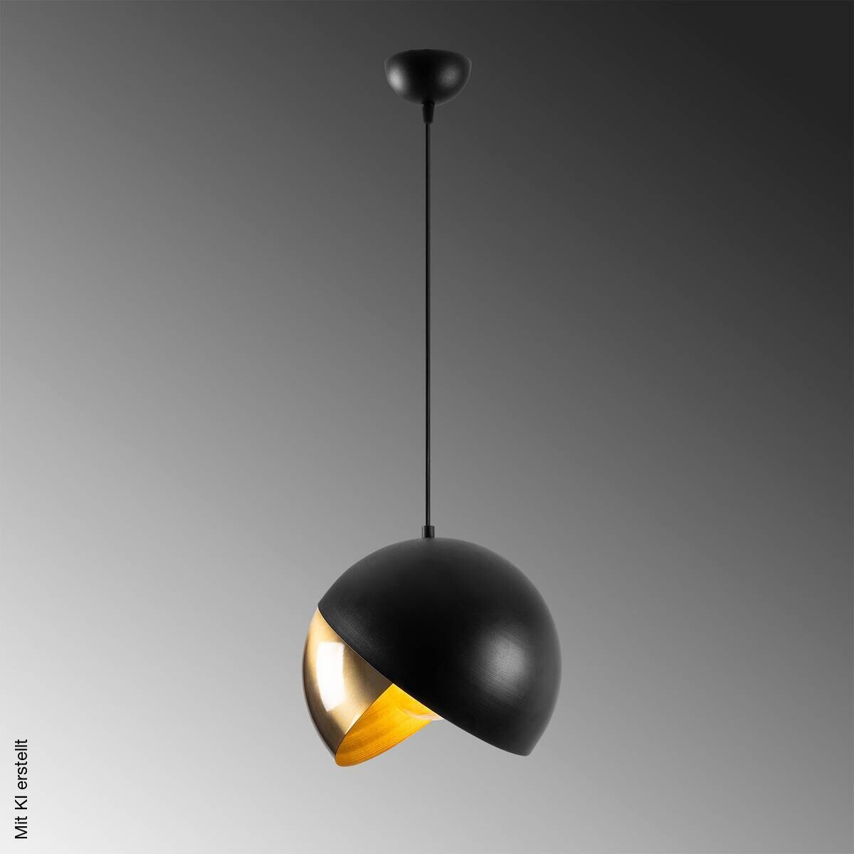 Opviq Pendelleuchte Pacman-2633 schwarz B/H/T/L/D: ca. 30x28x30x30x30 cm E27 1 Brennstellen