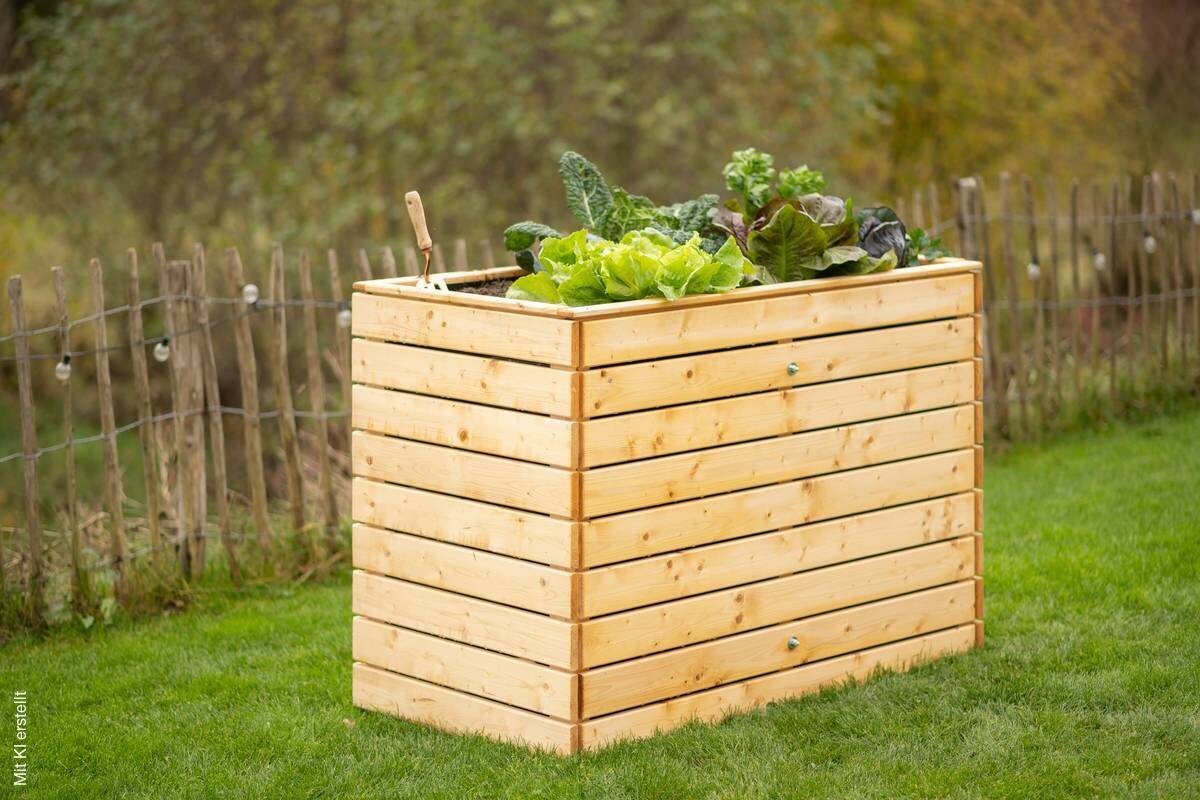 Westmann Hochbeet Fichte L natur Fichte B/H/L: ca. 70x90x130 cm