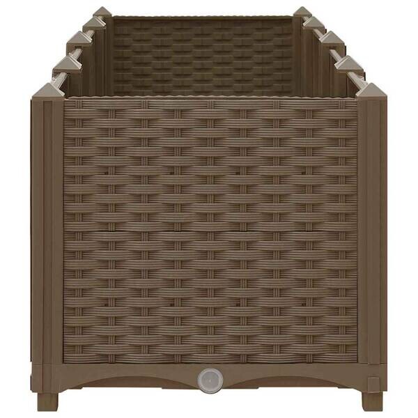 Hochbeet braun Polypropylen B/H/L: ca. 40x38x160 cm