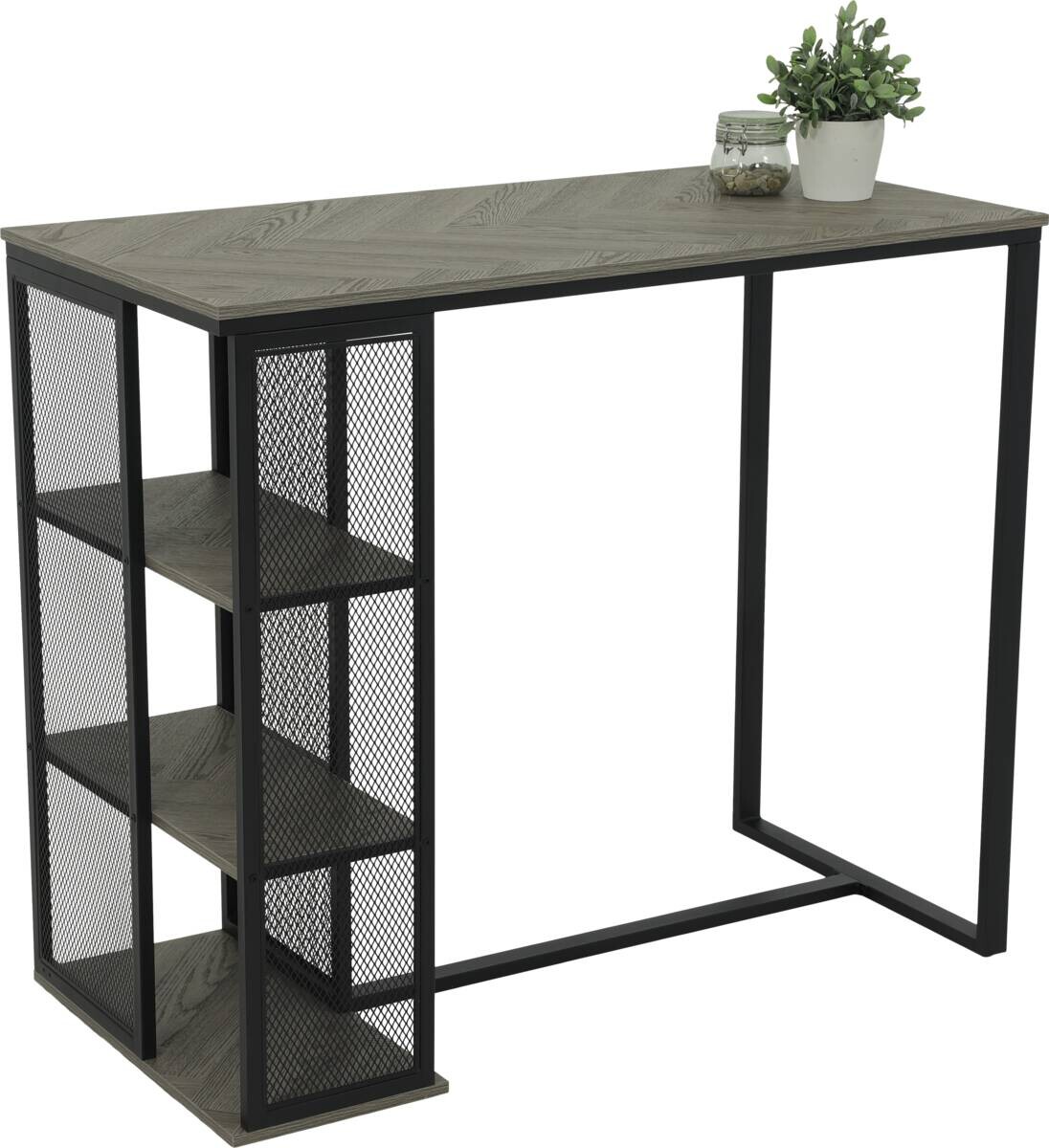 Bartisch Klara grau Holzwerkstoff B/H/T: ca. 120x103x60 cm