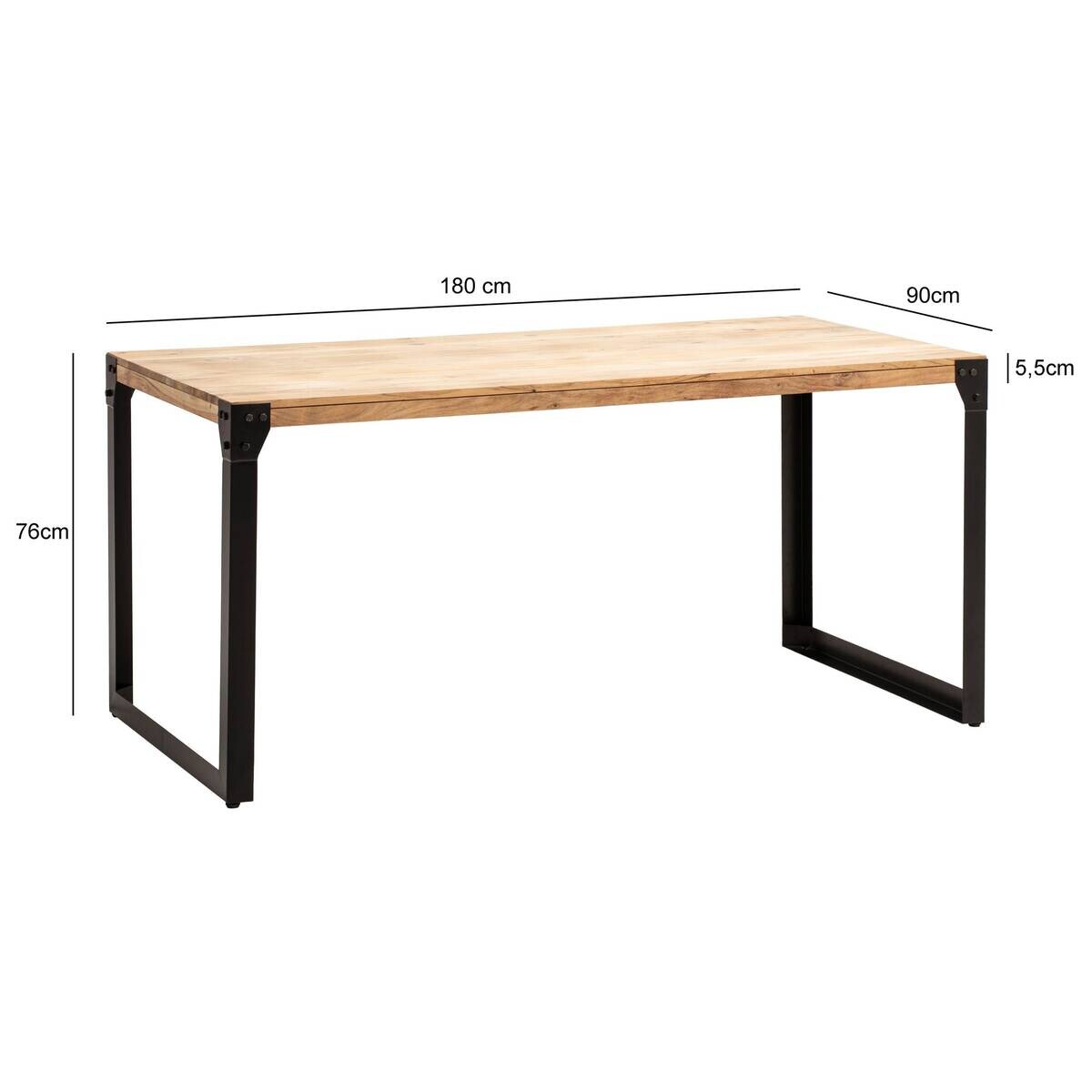 Esstisch B/H/T: ca. 180x76x90 cm