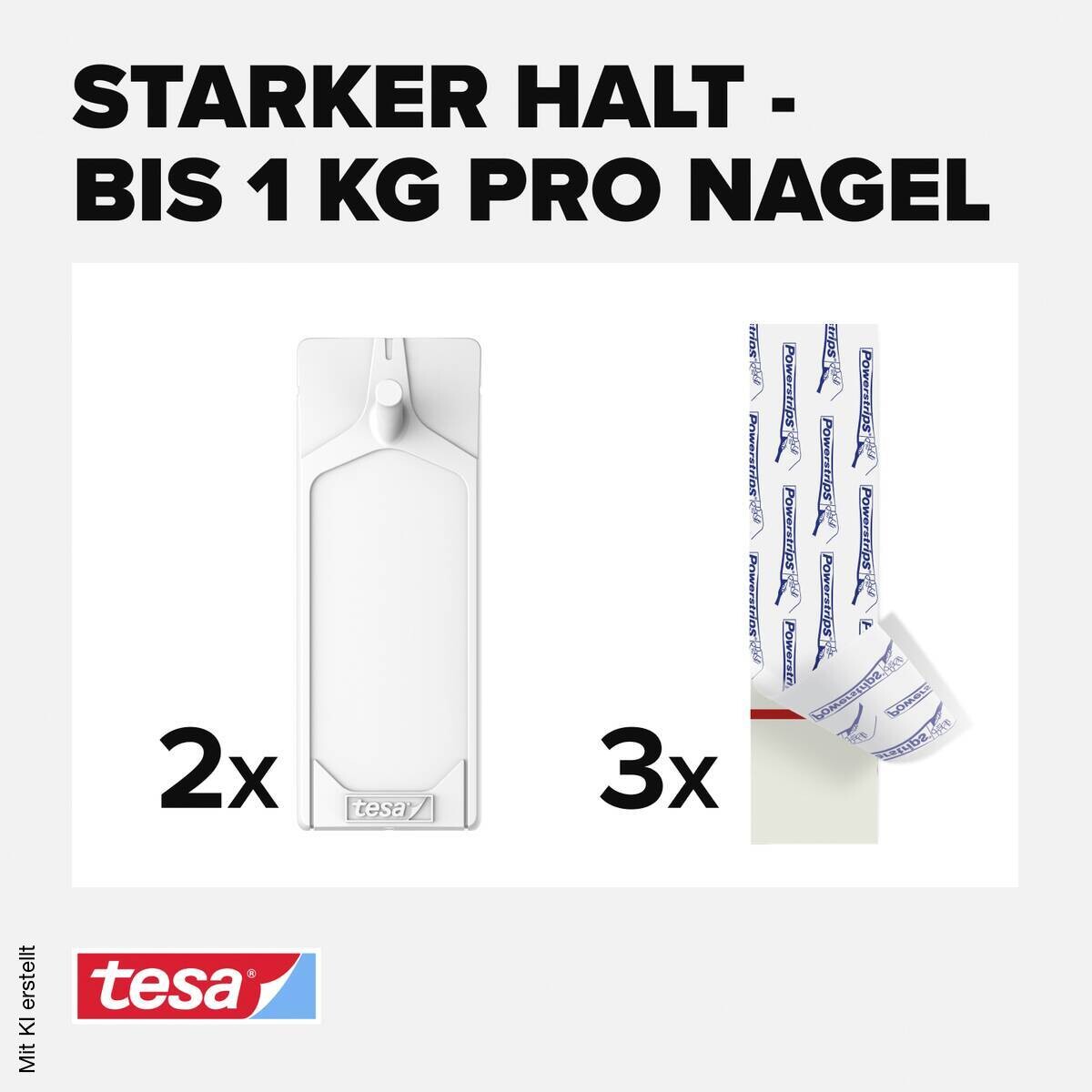 Klebenagel 2 tlg.