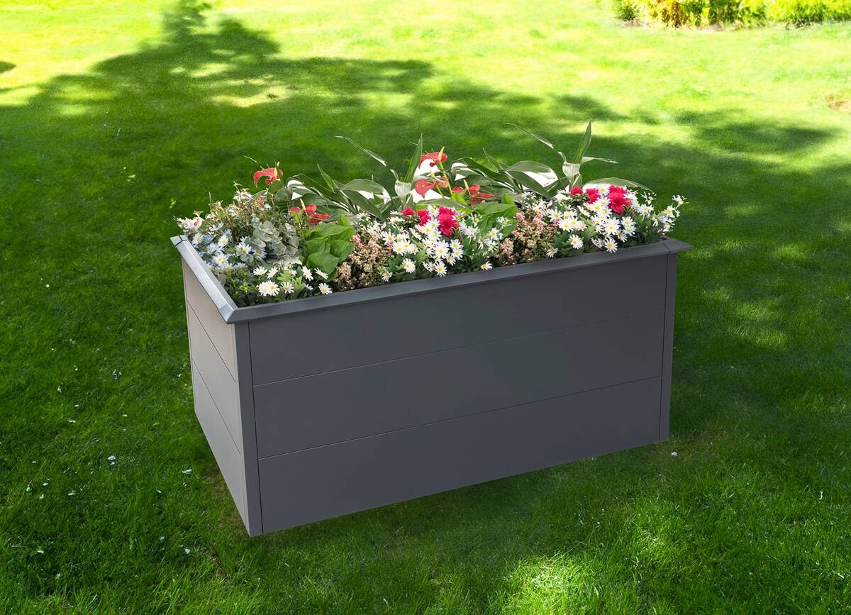 Westmann Hochbeet Primus L anthrazit Metall B/H/T: ca. 150x77x75 cm