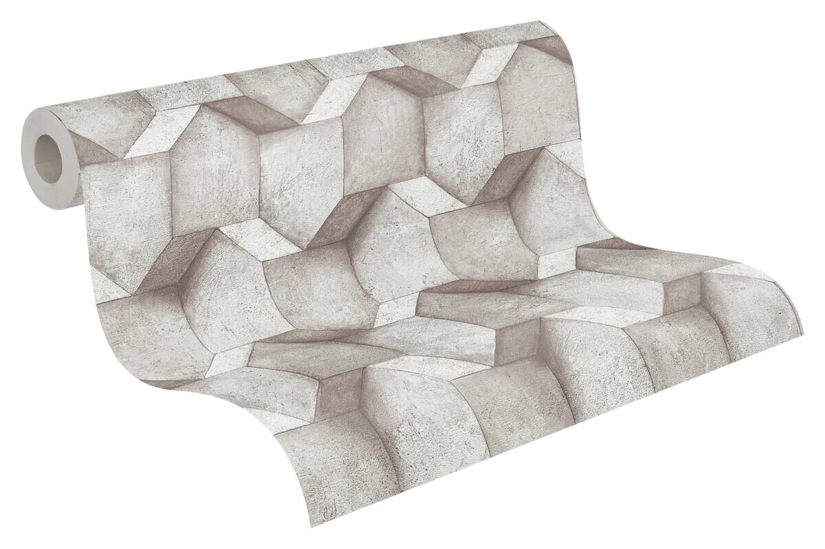 A.S.Creation Vliestapete grau B/H/D: ca. 53x1005x8,3 cm