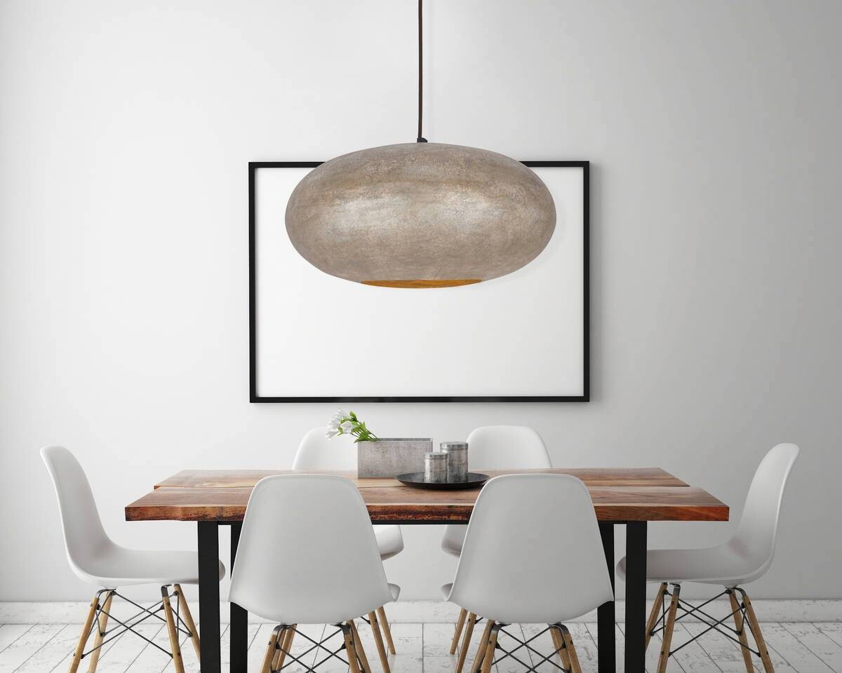 Kayoom Pendelleuchte Terrific champagner Eisen B/H/L: ca. 40x20x40 cm E27 1 Brennstellen