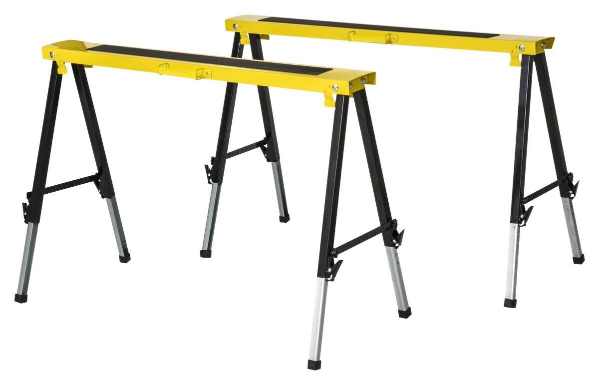 DURHAND Werkbank gelb Edelstahl B/H/L: ca. 49x100x90 cm