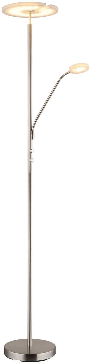 GLOBO Deckenfluter Satiniert nickel matt Acryl Metall H/D: ca. 180x30 cm 1 Brennstellen