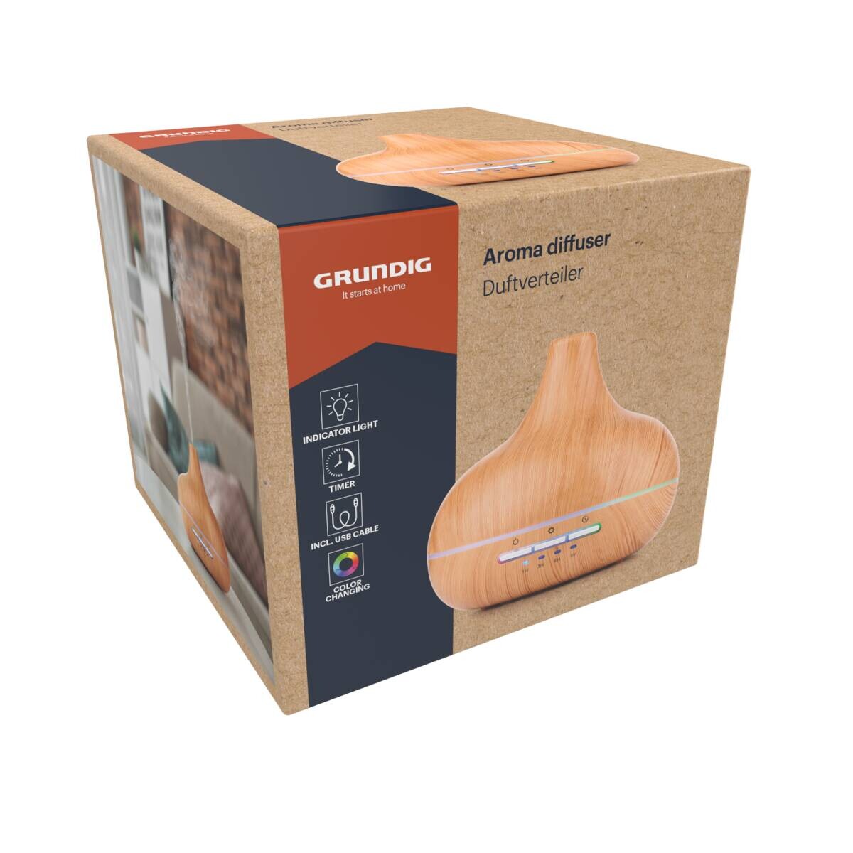 Grundig Aroma-Diffusor braun Holz