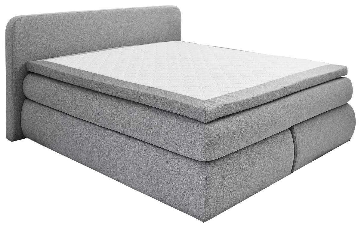 Boxspringbett Madeira Silbergrau Liegefläche B/L: ca. 180x200 cm