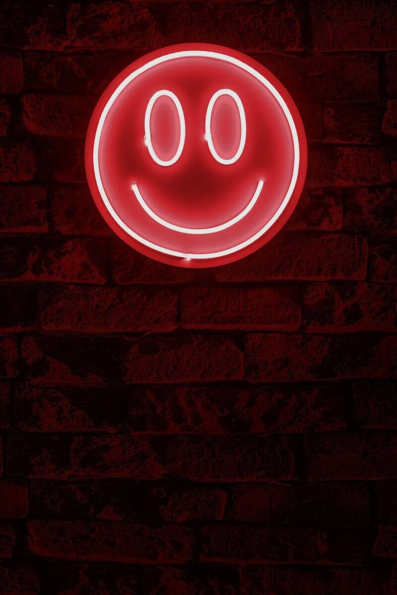 Opviq LED-Wandleuchte rot PVC B/H/T/L: ca. 27x27x2x27 cm