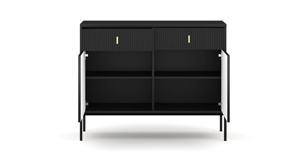 Kommode MAGGIORE schwarz B/H/T: ca. 104,2x82,5x39 cm