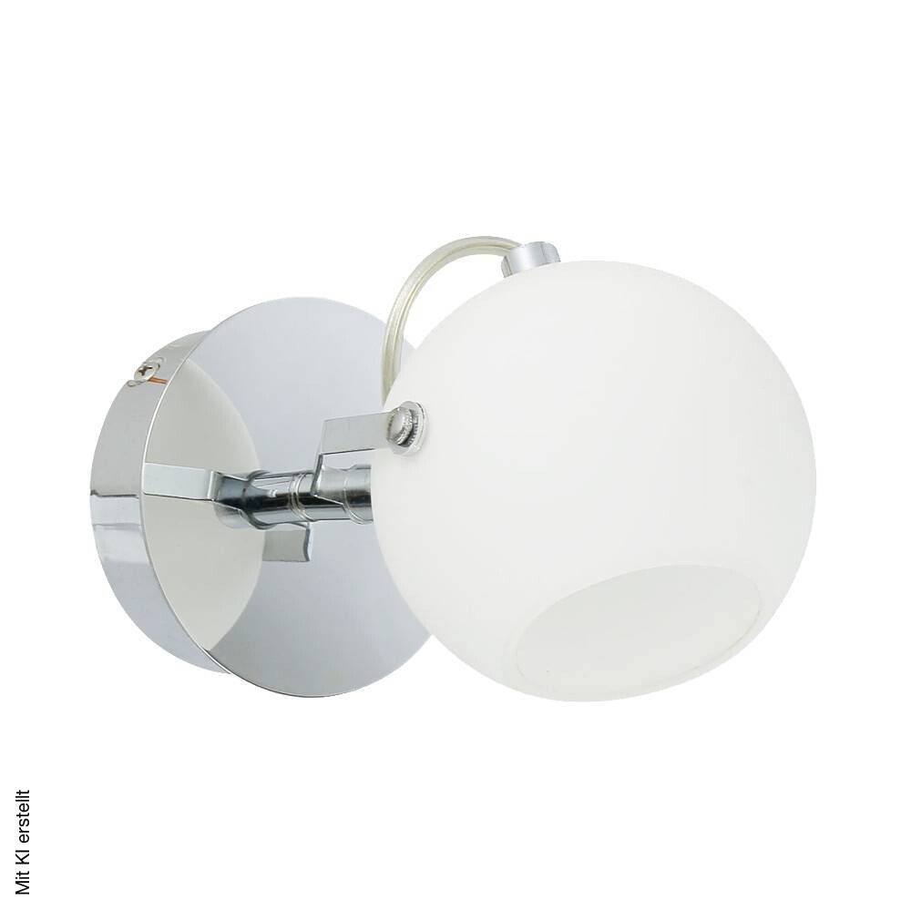 SPOT Light Spot Ida weiß Chrom Glas Metall B/H/T: ca. 12x20x12 cm 1 Brennstellen