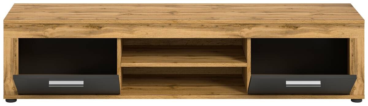 Lowboard Jam Eiche Wotan Nachbildung grau B/H/T: ca. 160x37x40 cm