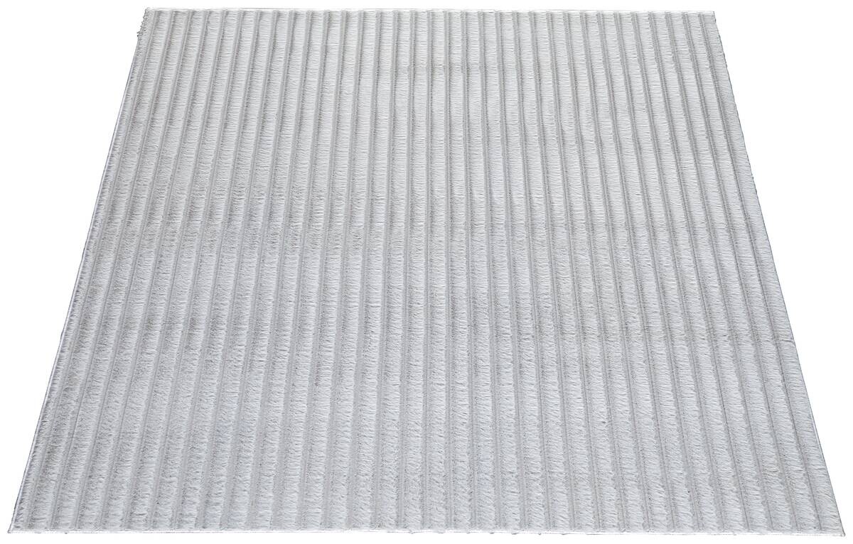Fellimitat Stripy grau B/L: ca. 120x160 cm