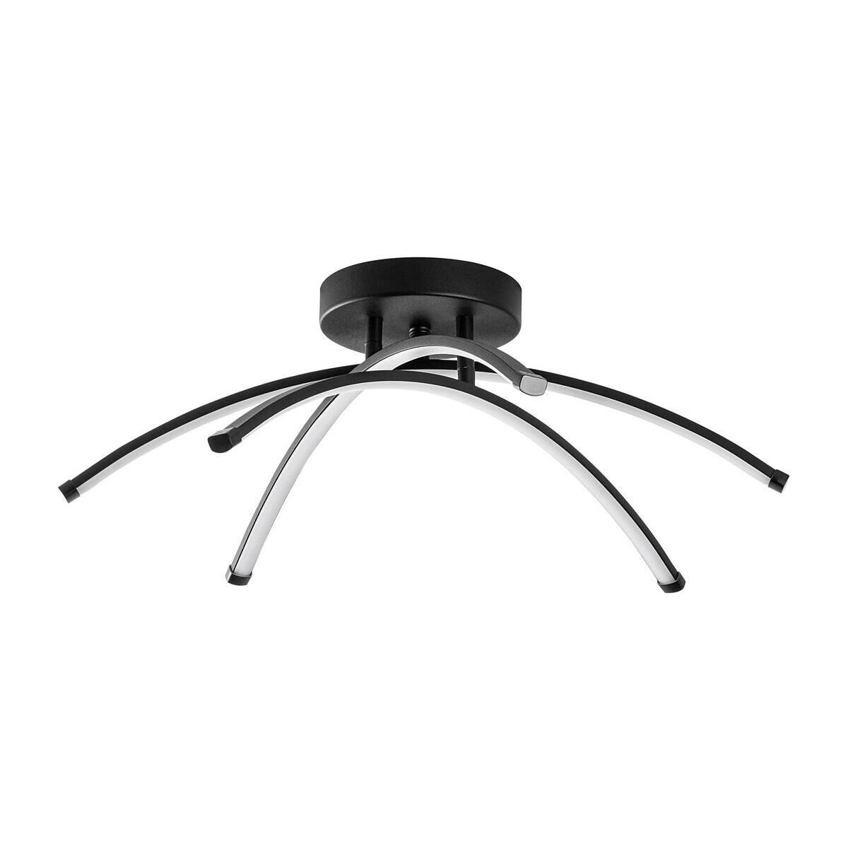 Opviq LED-Deckenleuchte schwarz B/H/T: ca. 57x20x57 cm