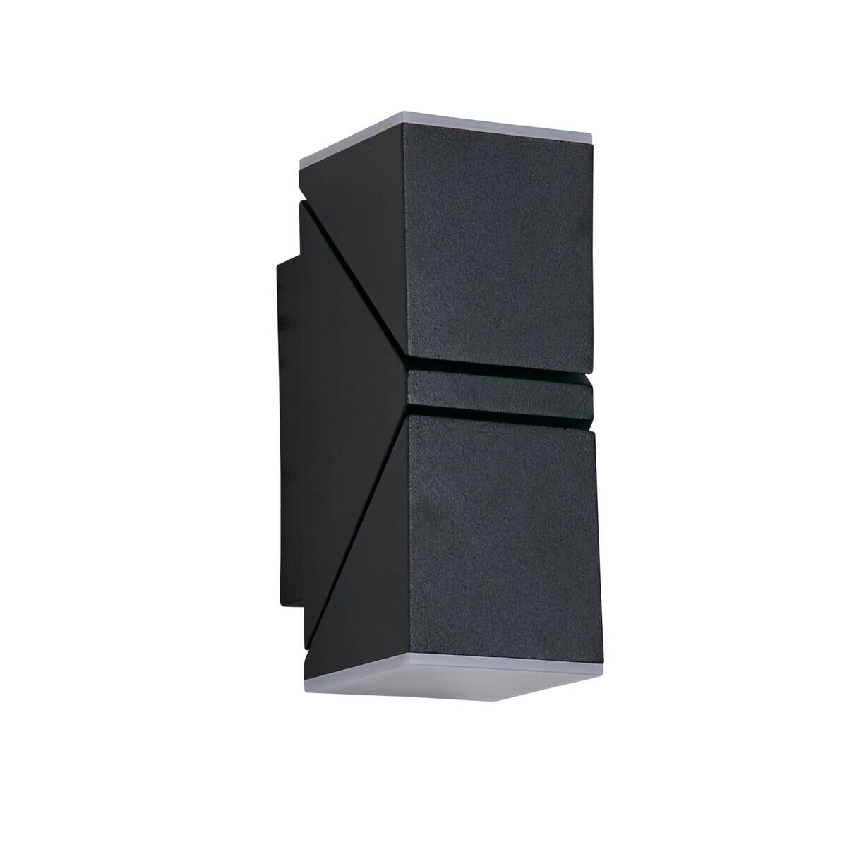 LED-Außenwandleuchte weiß schwarz B/H/T: ca. 6,2x14x9 cm