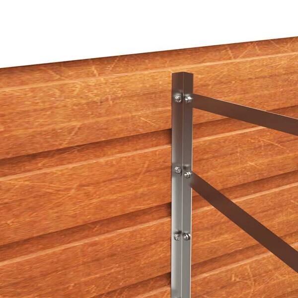 Hochbeet braun Stahl B/H/L: ca. 80x77x320 cm
