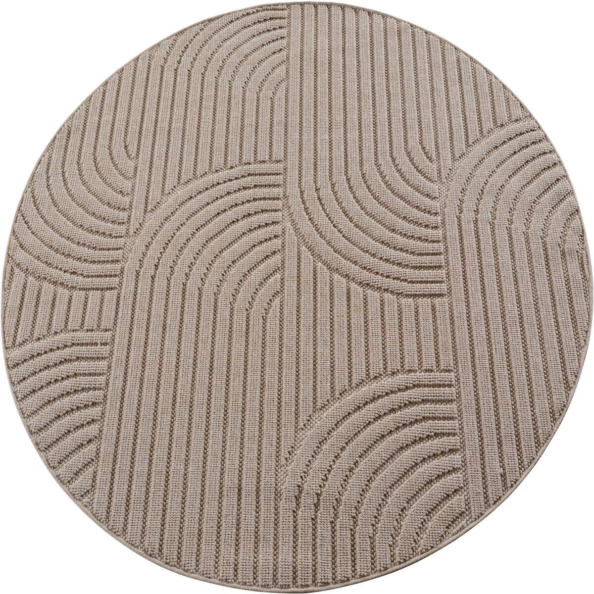 Ayyildiz Kurzflorteppich HELIX beige B/H/L: ca. 160x0,7x160 cm