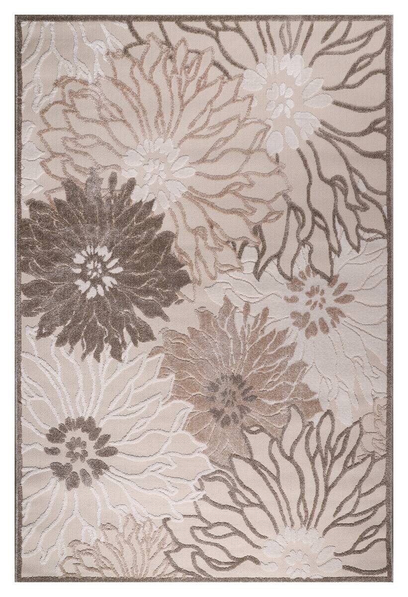 Sanat Outdoorteppich FLORAL creme B/L: ca. 80x200 cm