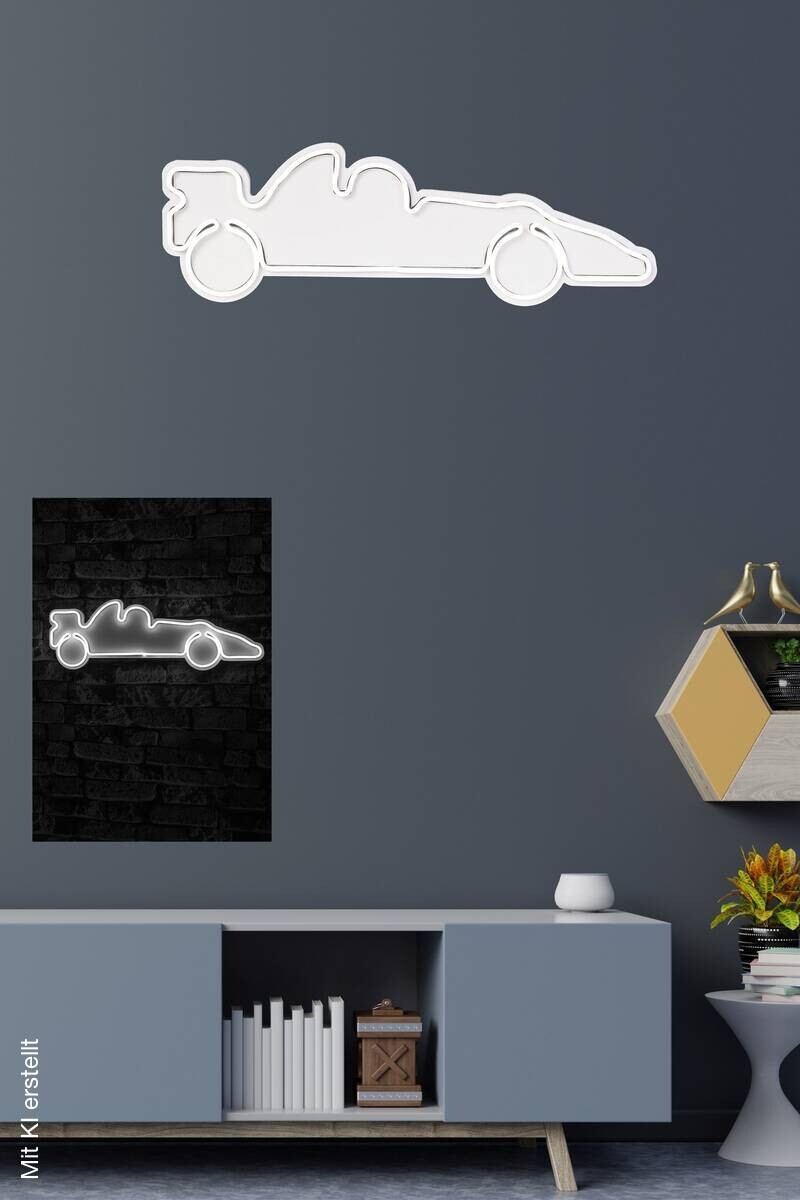 Opviq LED-Wandleuchte weiß PVC B/H/T/L: ca. 61x20x3x61 cm