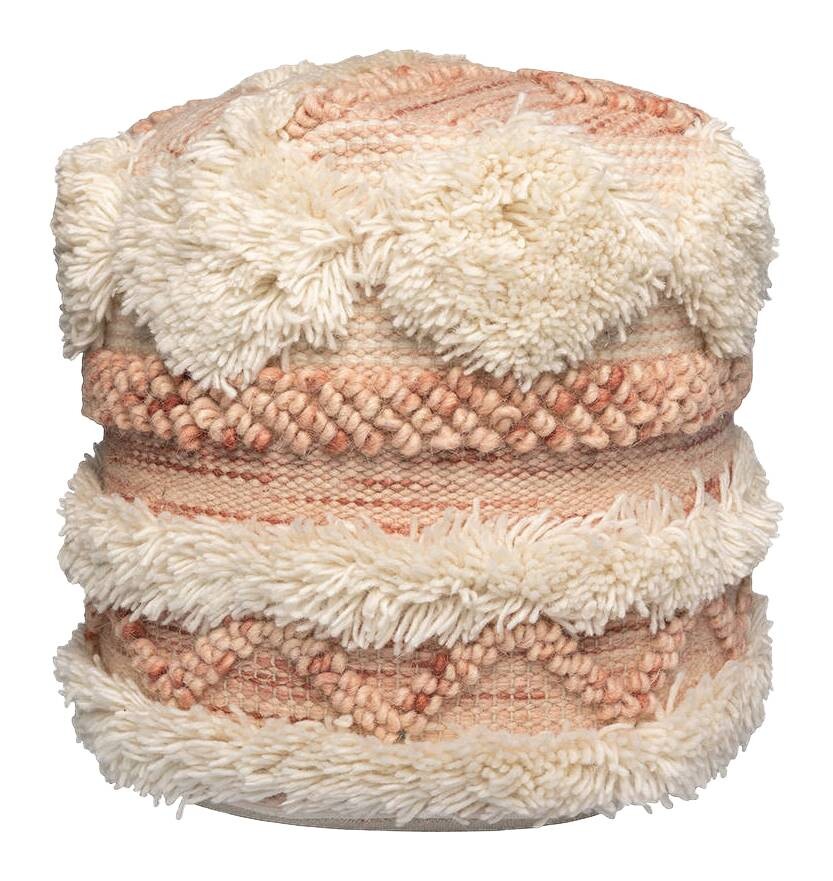 360 Living Hocker Bohist 200 rosa creme H/D: ca. 35x35 cm