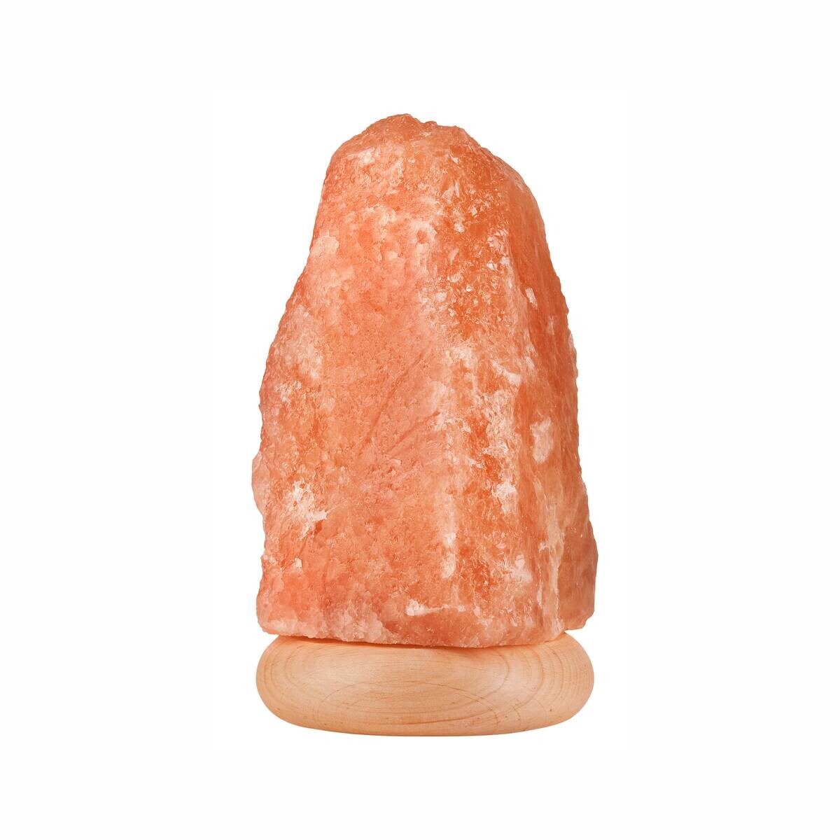 Lamkur Salzleuchte orange beige Holz B/H/L: ca. 23x23x19 cm E14 1 Brennstellen