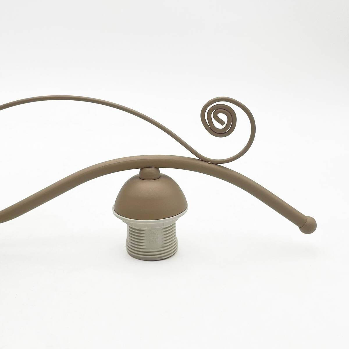 Lamkur Pendelleuchte weiß beige Stahl Glas B/H/L: ca. 41x73x41 cm E27 3 Brennstellen