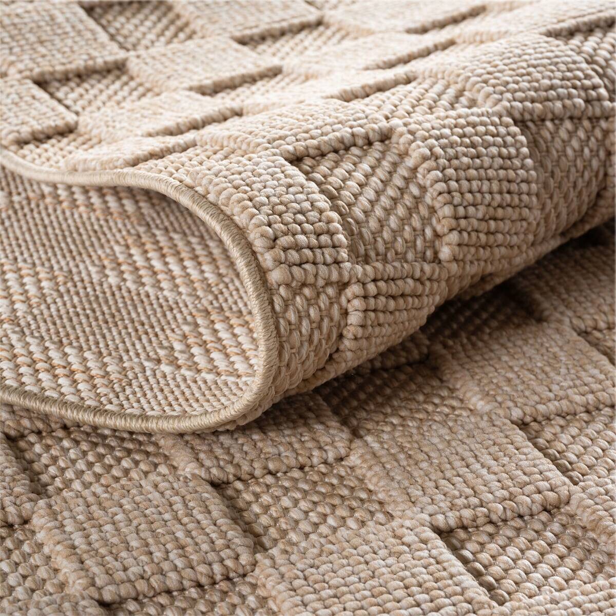 Ayyildiz Kurzflorteppich HELIX beige B/H/L: ca. 160x0,7x230 cm