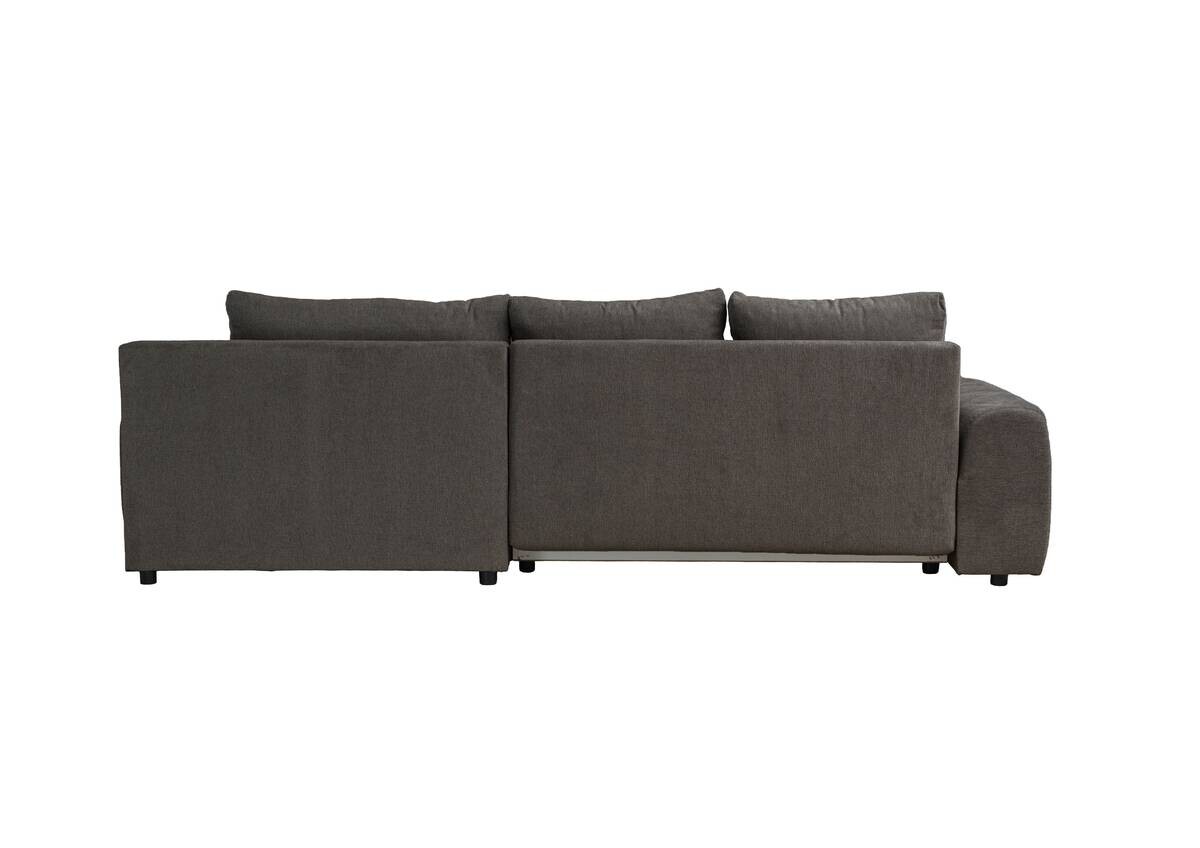 Ecksofa mit Bettfunktion und Bettkasten Lorenz braun Microfaser B/H/T: ca. 284x74x180 cm