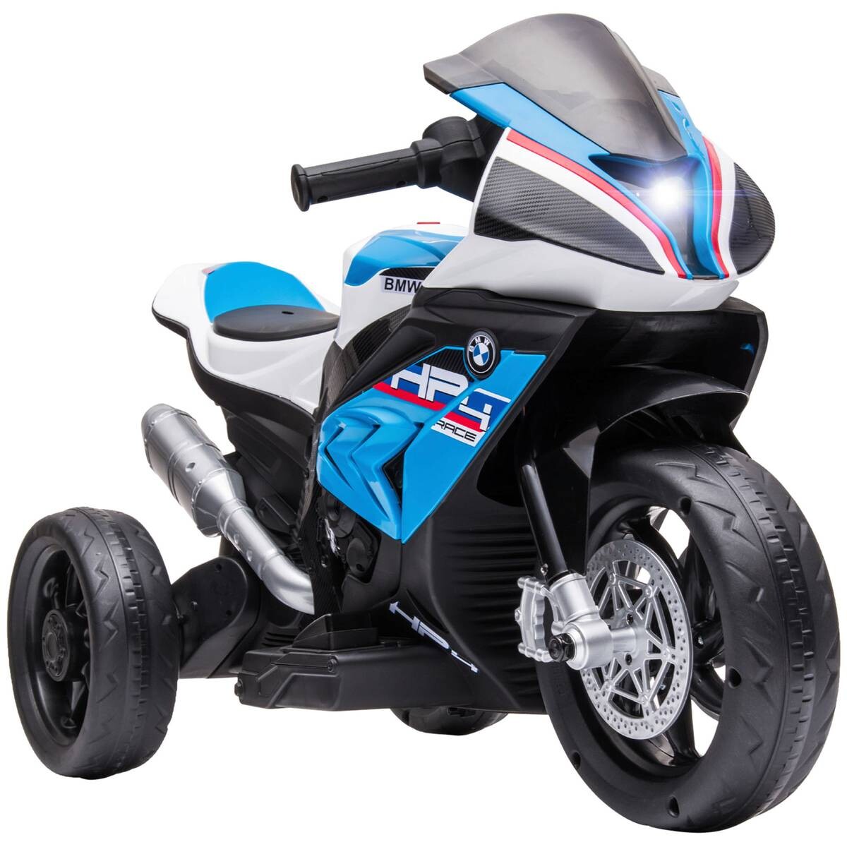 HOMCOM Kinder-Elektromotorrad blau B/H/L: ca. 42x54x82,5 cm