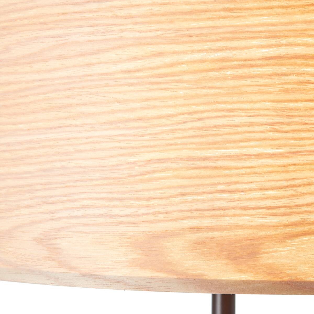 Brilliant Stehlampe Romm 93140/76 natur schwarz Holz Metall H/D: ca. 161,5x38 cm E27 1 Brennstellen