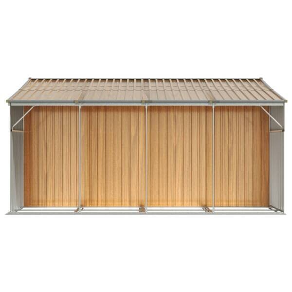 vidaXL Gartenhaus braun B/H/T: ca. 277x179x365,5 cm