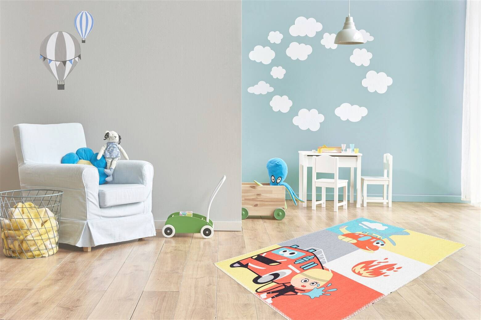 Arte Espina Flachflorteppich Playground 425 mehrfarbig B/H/L: ca. 120x0,5x180 cm