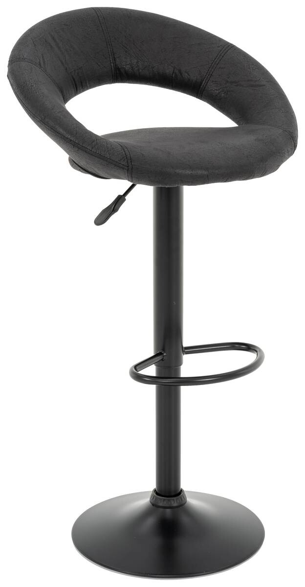 Barhocker FM-120 anthrazit Microfaser B/H/T: ca. 56x82x50 cm