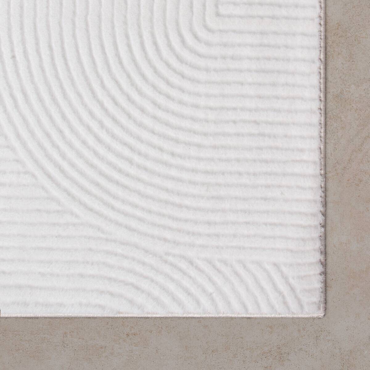 Dinarsu Teppich Stilo offwhite B/L: ca. 160x220 cm