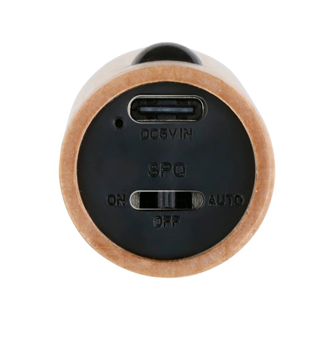 Grundig LED-Wandleuchte Portabel hellbraun dunkelbraun B/H/L: ca. 3x6x18 cm