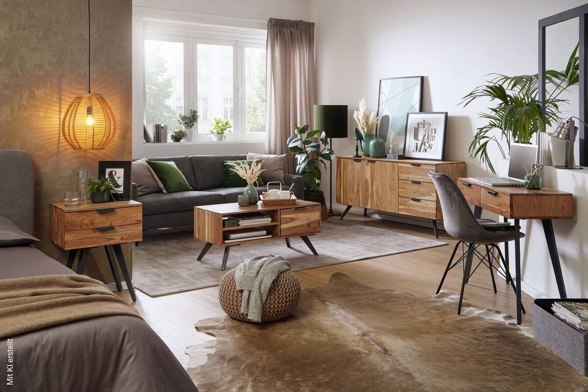 Couchtisch braun B/H/T: ca. 45x45x95 cm