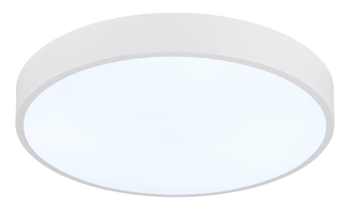 GLOBO LED-Deckenleuchte Opal weiß Kunststoff Metall H/D: ca. 7x37,8 cm 1 Brennstellen