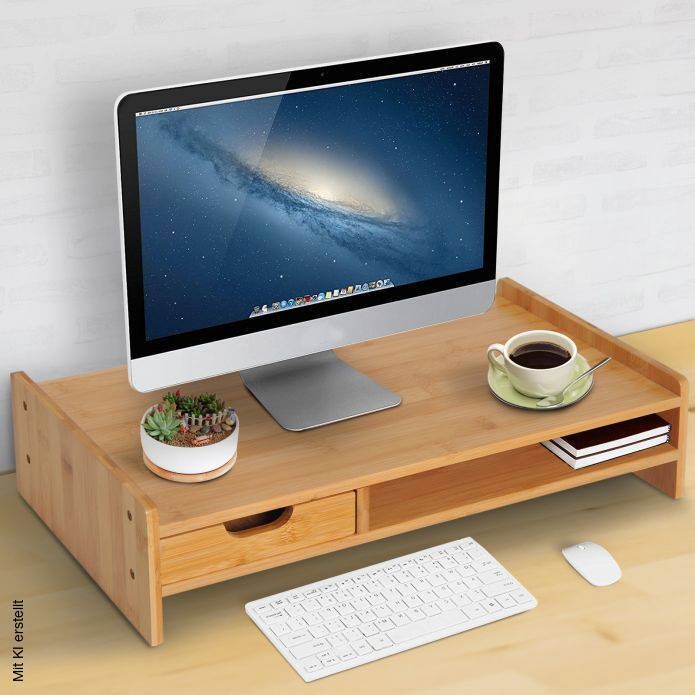 HOMCOM Monitorständer 920-042 920-042 natur