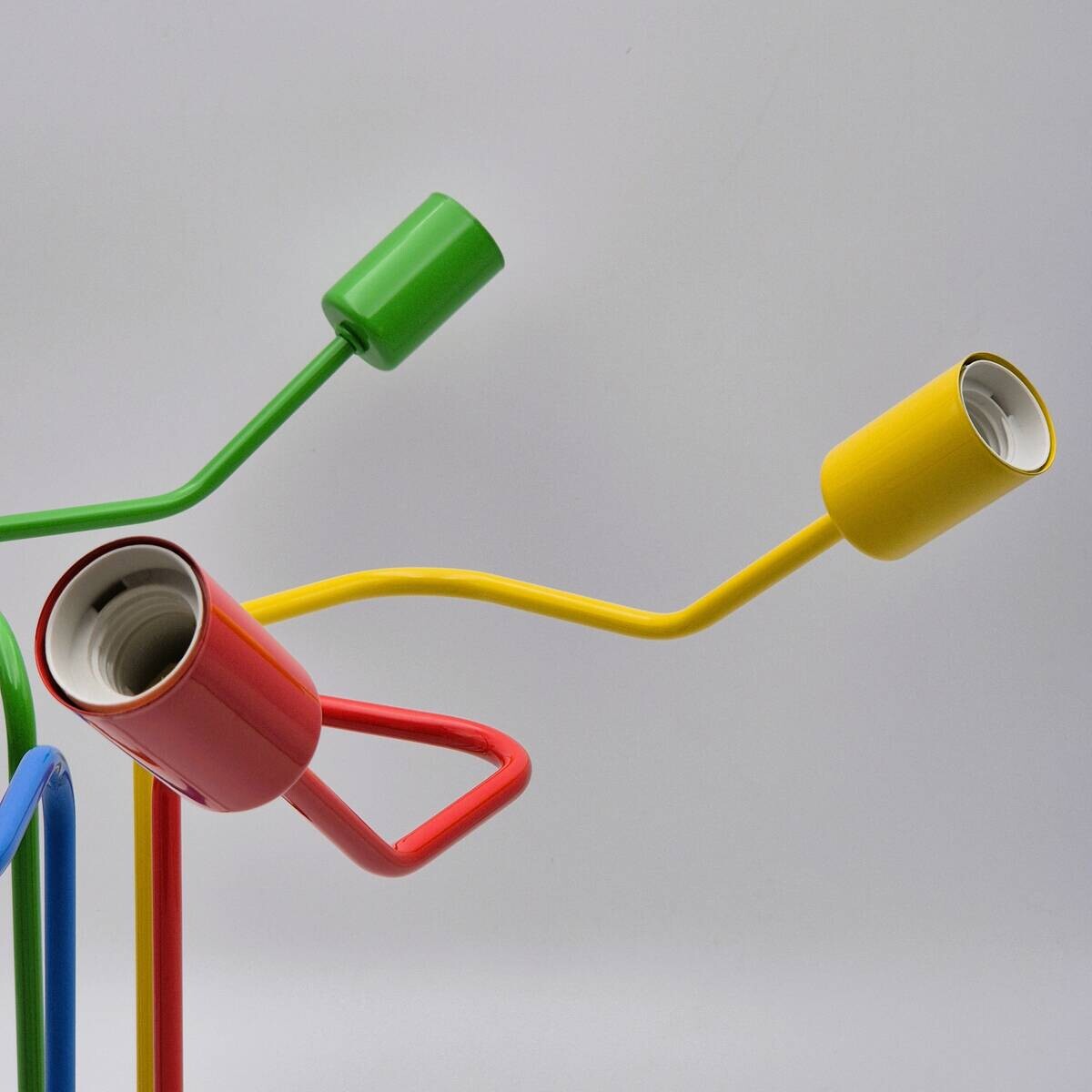 Lamkur Hängeleuchte Domino mehrfarbig Stahl B/H/L: ca. 59x40x59 cm E27 5 Brennstellen