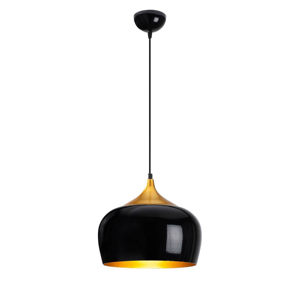 Pendelleuchte schwarz Metall B/H/L/D: ca. 30x123x30x30 cm E27 1 Brennstellen