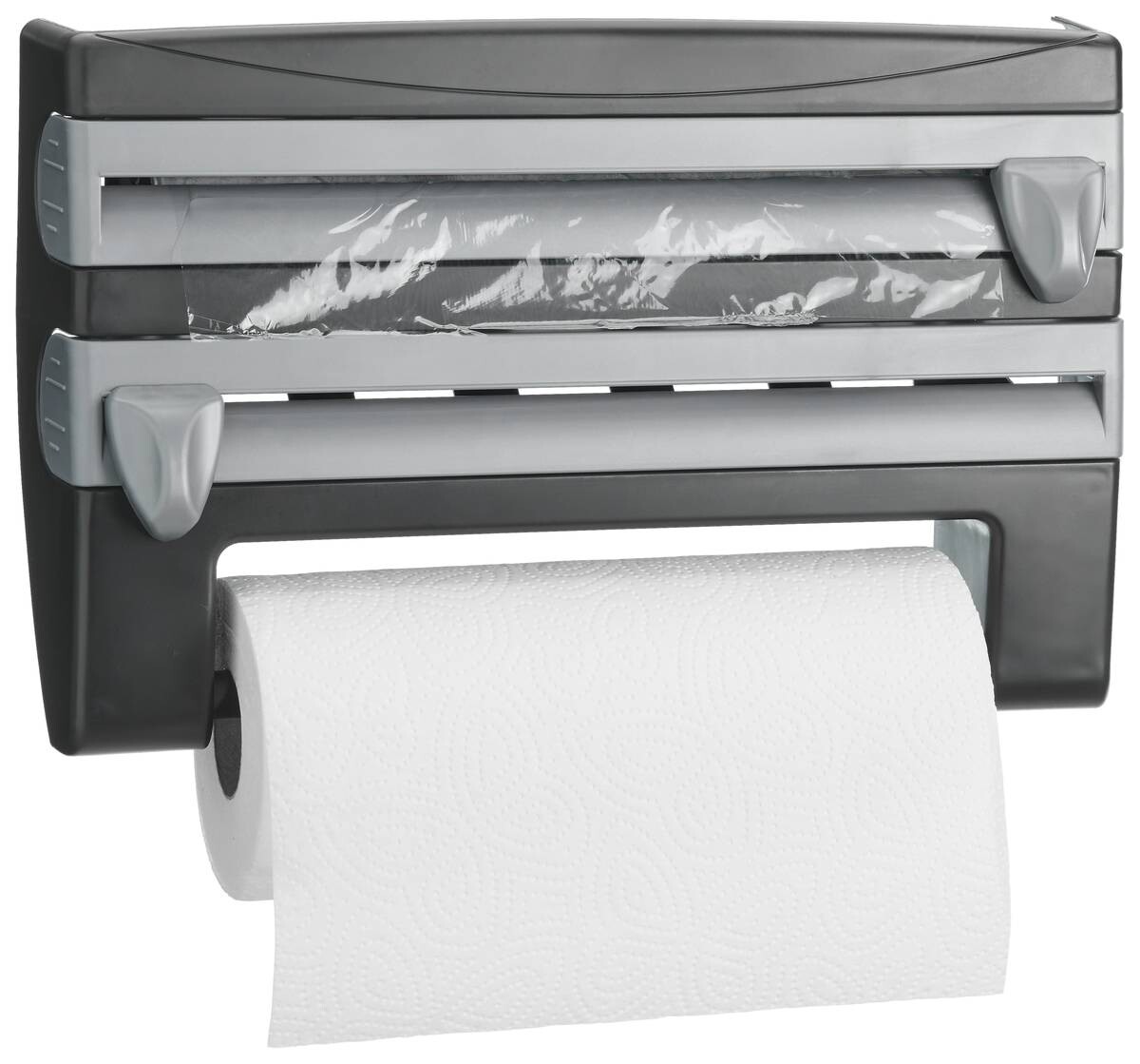 POCOline Küchenrollenhalter schwarz Kunststoff B/H/L: ca. 25x10x39 cm