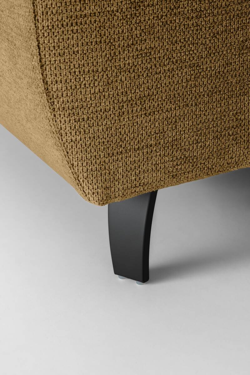 Ecksofa mit Bettfunktion senf Flachgewebe B/H/T: ca. 280x96x238 cm