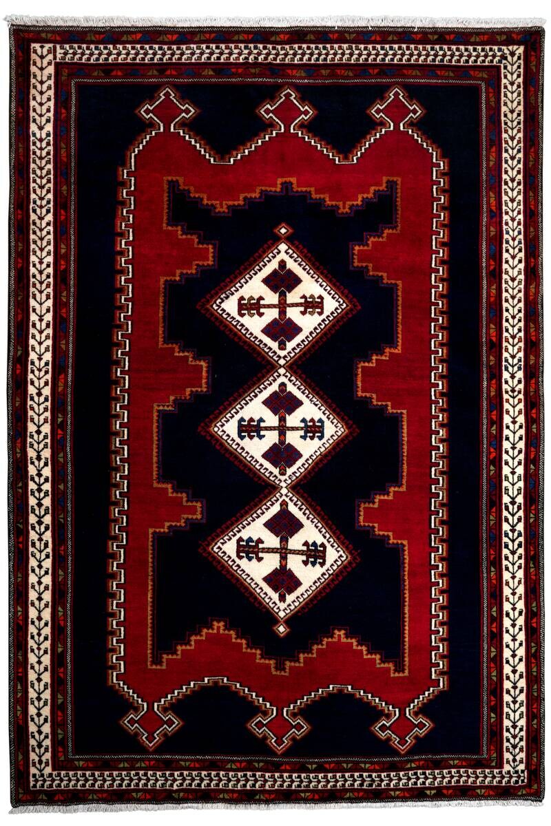 PersaTepp Teppich Afshar blau B/H/L: ca. 159x1x233 cm