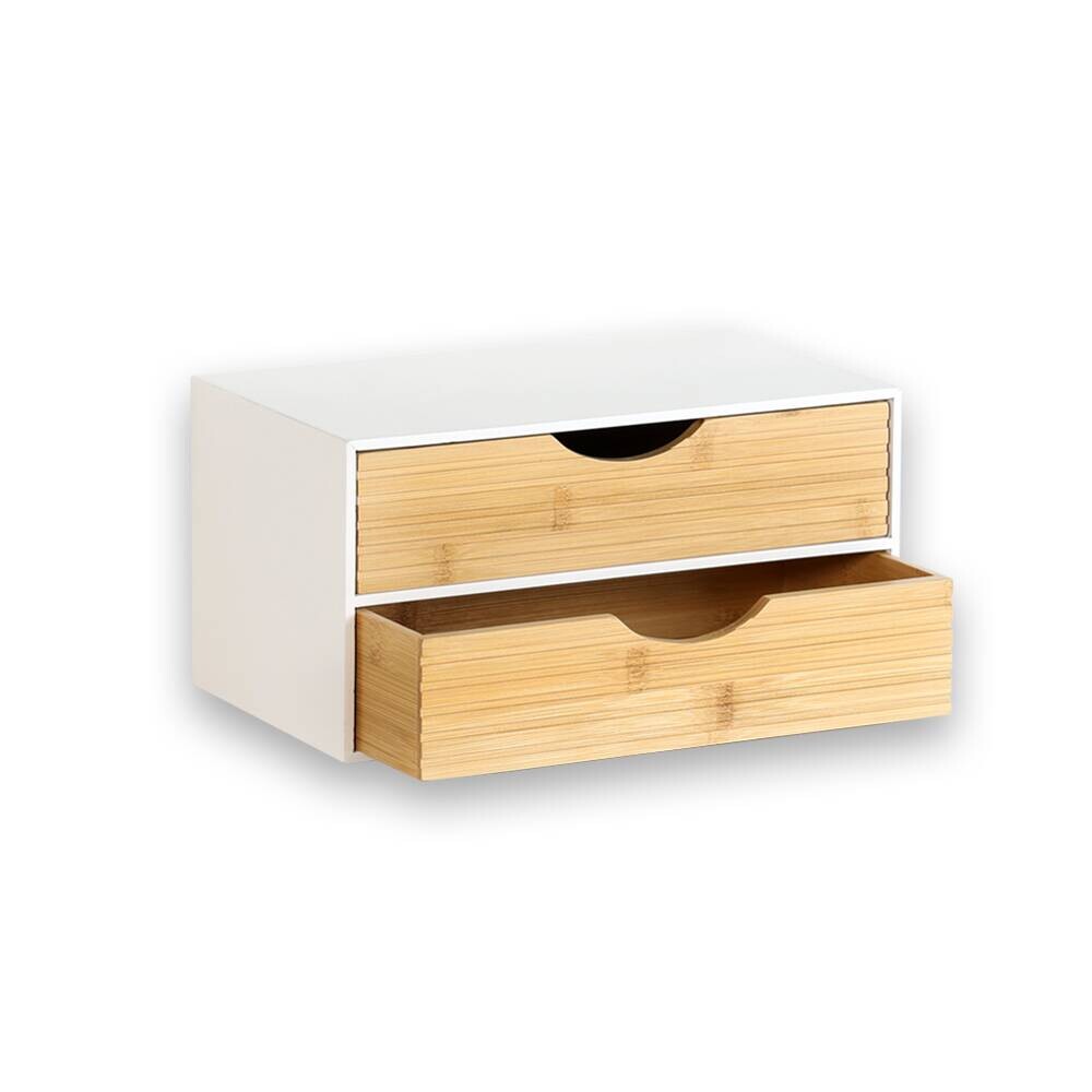 Organizer weiß Holz B/H/L: ca. 16x14x27 cm
