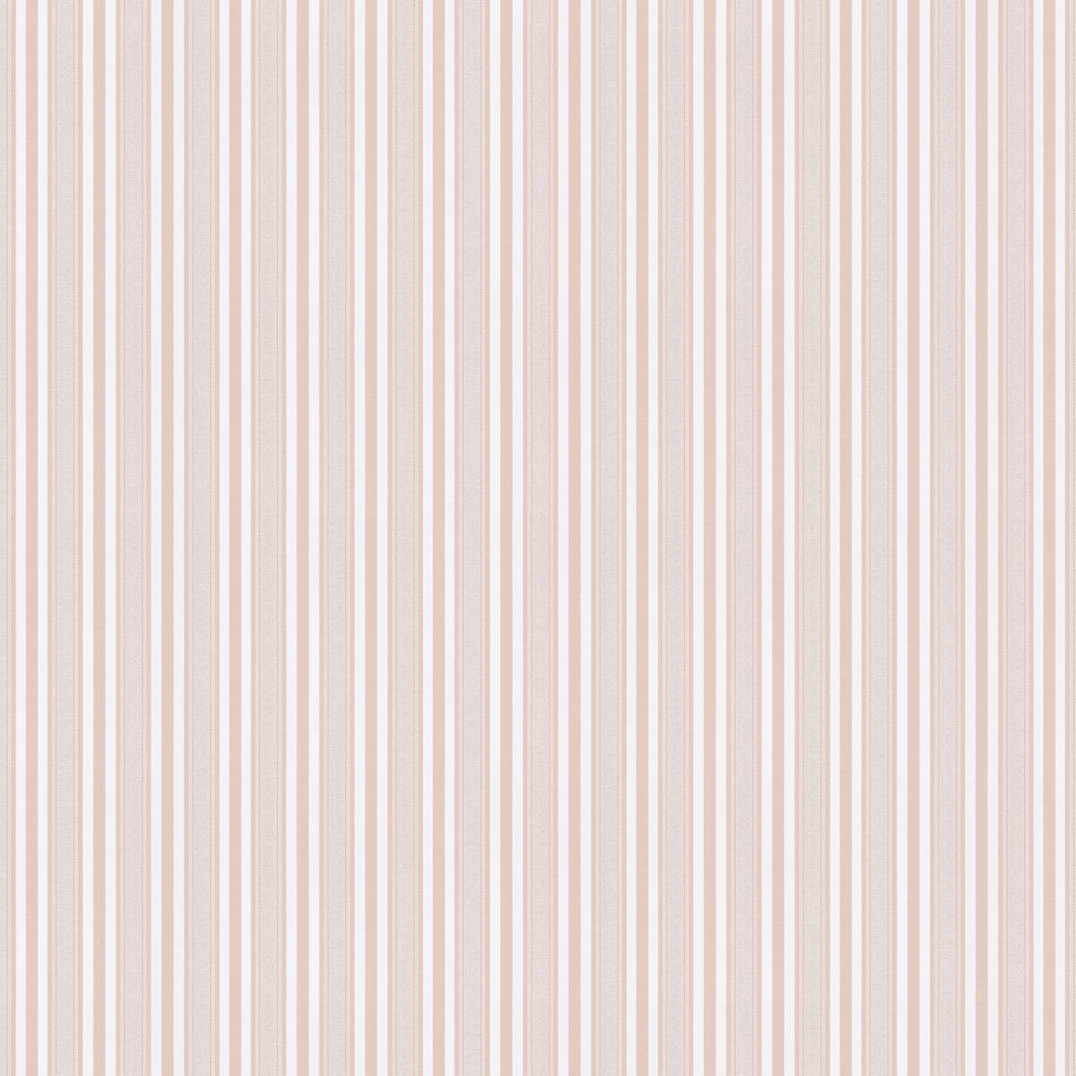 Vliestapete Streifen rosa weiß B/L: ca. 53x1005 cm