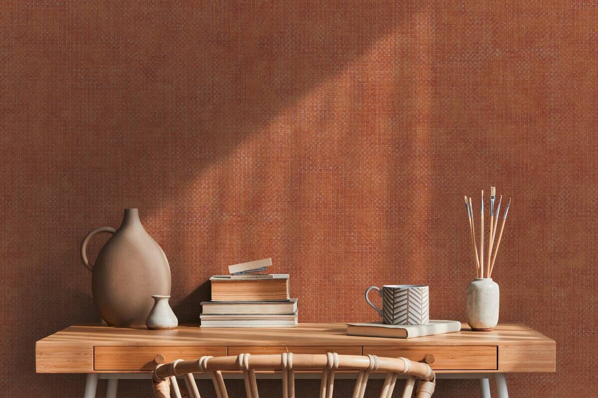 A.S.Creation Vliestapete rot orange silber B/H/D: ca. 53x1005x8,6 cm